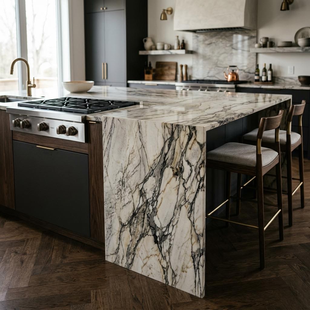 أسطح كوارتز وكوارتزيت — المطابخ by Zorinia Design